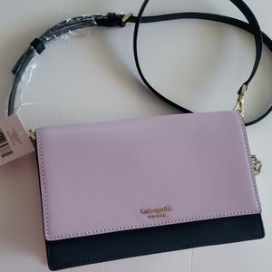 Kate Spade Lilac and Navy Blue Cameron Crossbody